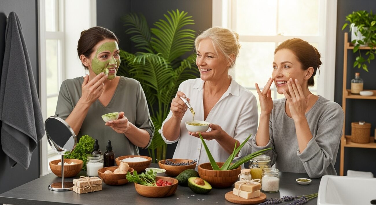 φυσική περιποίηση προσώπου, skincare rituals, natural beauty