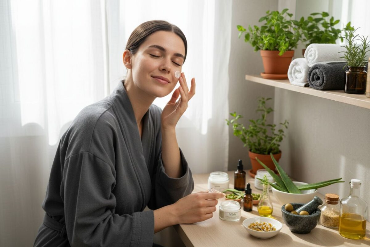 φυσικά καλλυντικά beauty routine