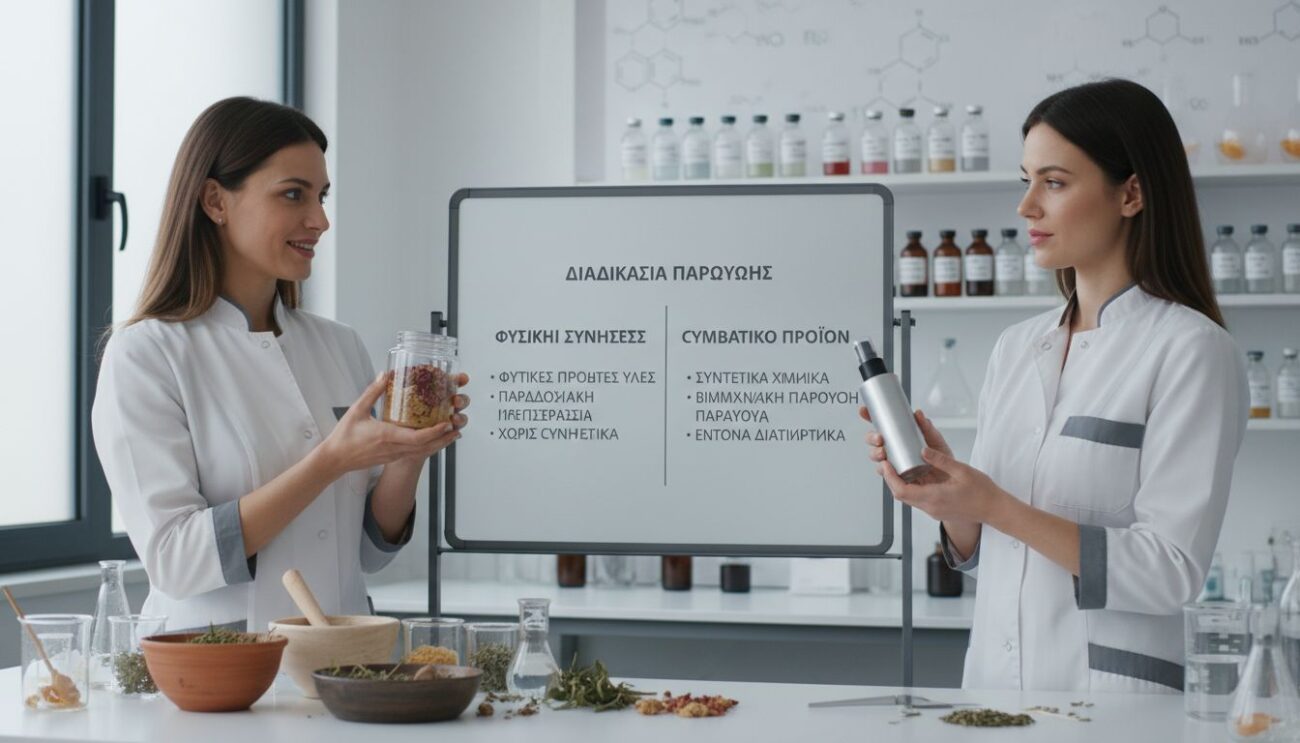 σύγχρονο εργαστήριο καλλυντικών