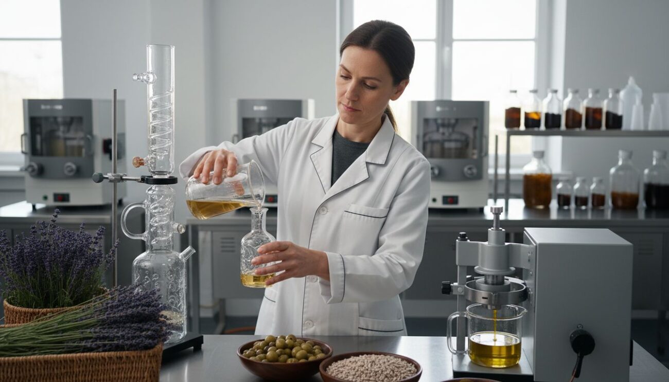 extraction natural oils lab